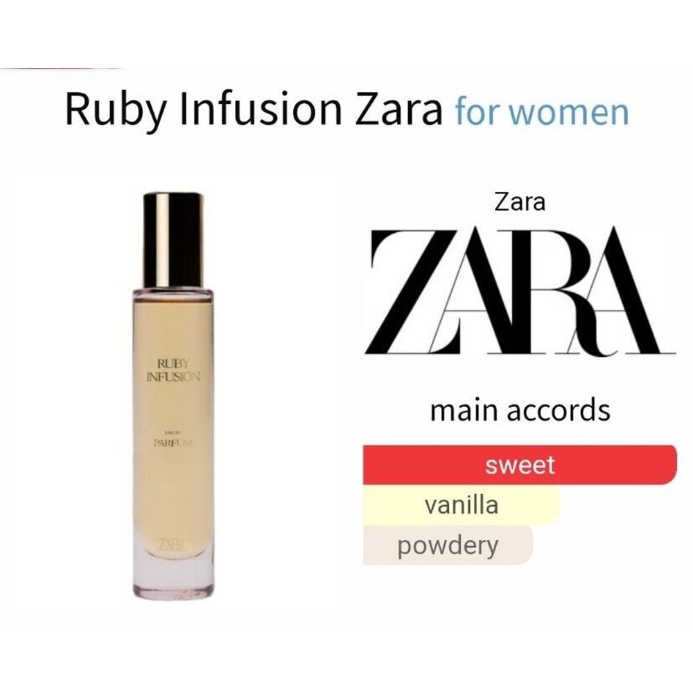🫐🍬🍰🍦Zara RUBY INFUSION 1.01 oz 30 ml EDP New !